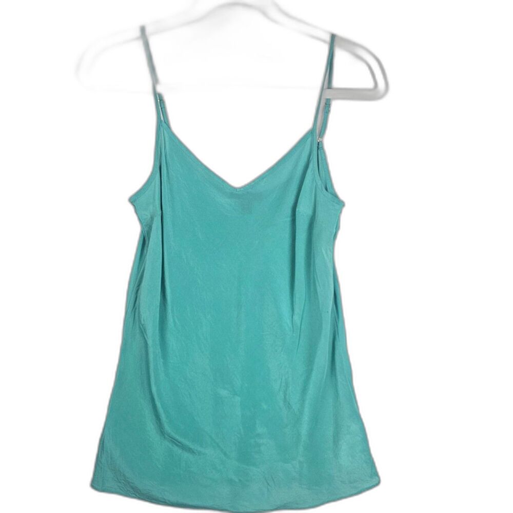 J.Crew 100% Pure Silk Cami Top XS Cobalt Royal Blue Quiet Luxury Old Money Style